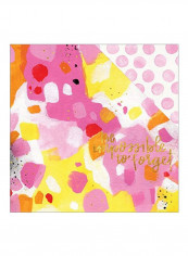 25-Piece Double Sided Foiled Card Stock White/Pink/Yellow
