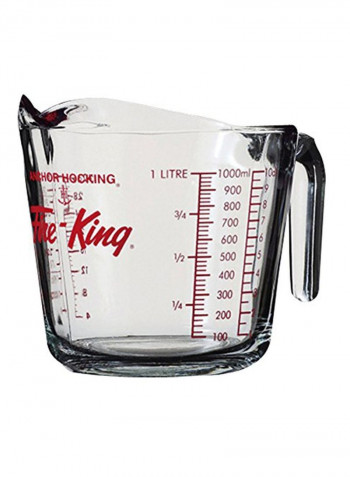 Fire King Measuring Cup Clear 7.75x5.25x5.75inch