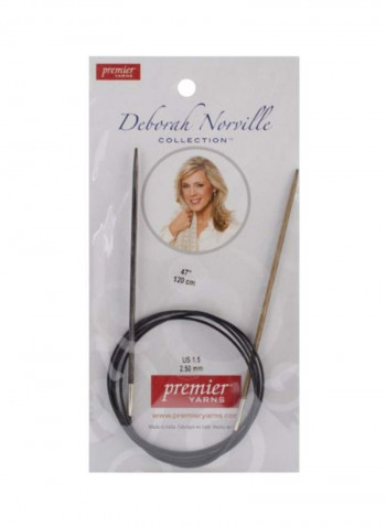 Norville Fixed Circular Needles Black/Grey