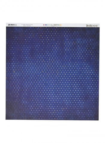 25-Piece Double-Sided Vintage Cardstock Blue