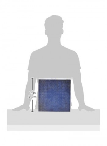 25-Piece Double-Sided Vintage Cardstock Blue