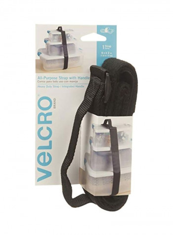 All Purpose Strap With Handle Black 6feet