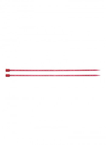 2-Piece Sngle Pointed Needle Pink 10inch