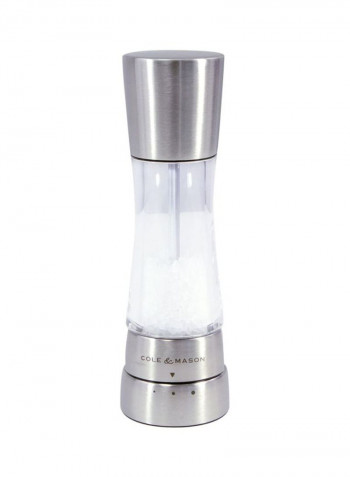 Stainless Steel Pepper Mill Silver/Clear 7.5inch