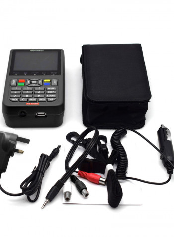 V8 LCD Digital Display Satellite Finder Tool Black 20.50 x 6 x 18cm