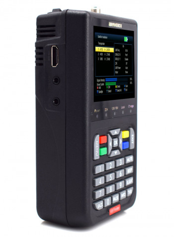 V8 LCD Digital Display Satellite Finder Tool Black 20.50 x 6 x 18cm
