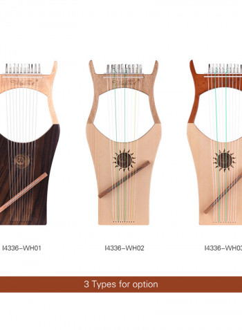 Wooden Mahogany Solid Wood Body 10 Metallic Strings