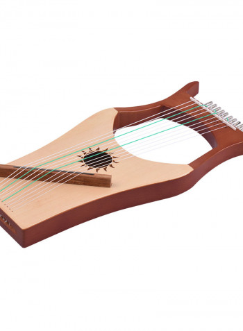 Wooden Mahogany Solid Wood Body 10 Metallic Strings