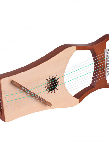 Wooden Mahogany Solid Wood Body 10 Metallic Strings
