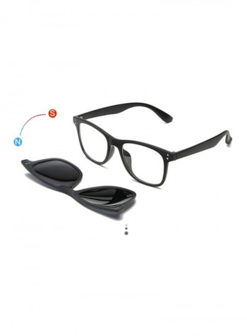 6-In-1 Rectangular Sunglasses Set 2202A - Lens Size: 56 mm