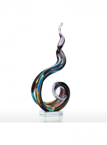 Decorative Abstract Glass Sculpture Multicolour