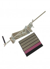 Fixed-Angle Knife Sharpener Kit Silver/Black/Pink