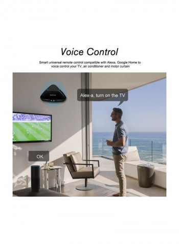 Universal Intelligent Remote Controller Black