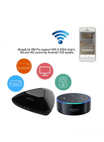 Universal Intelligent Remote Controller Black
