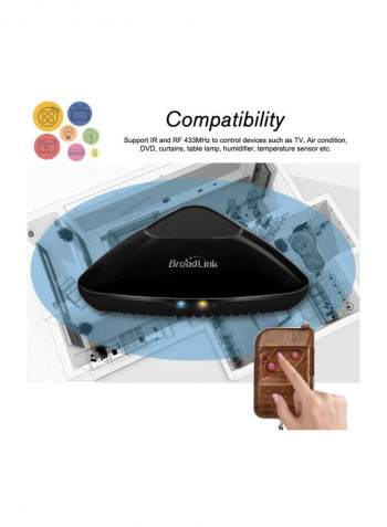 Universal Intelligent Remote Controller Black