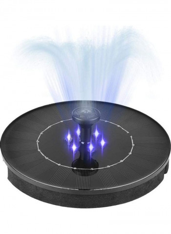 6 LEDs Round Shape Solar Fountain for Decoration Multicolour 19.5 x 19.5 x 19.5cm