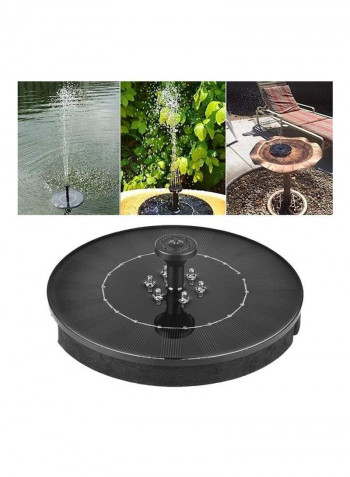 6 LEDs Round Shape Solar Fountain for Decoration Multicolour 19.5 x 19.5 x 19.5cm