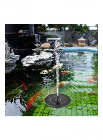 6 LEDs Round Shape Solar Fountain for Decoration Multicolour 19.5 x 19.5 x 19.5cm
