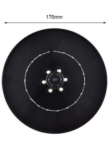 6 LEDs Round Shape Solar Fountain for Decoration Multicolour 19.5 x 19.5 x 19.5cm
