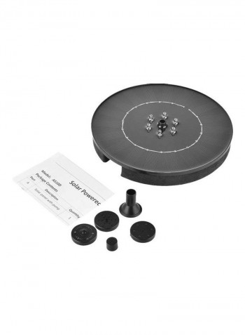 6 LEDs Round Shape Solar Fountain for Decoration Multicolour 19.5 x 19.5 x 19.5cm