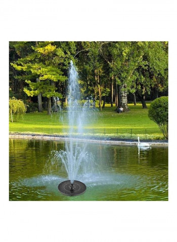 6 LEDs Round Shape Solar Fountain for Decoration Multicolour 19.5 x 19.5 x 19.5cm
