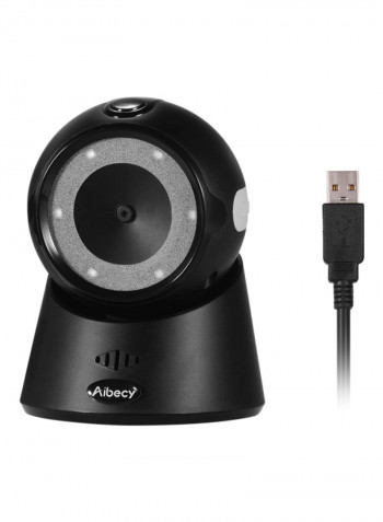 2D Bar Code Scanner Black