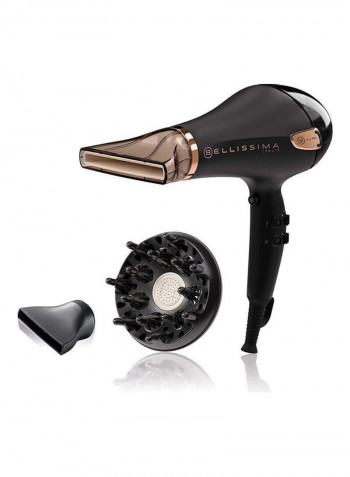 Professional Ceramic Hair Dryer Black / Rose Gold