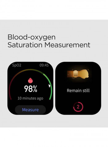GTS 2 mini Smartwatch With Sp02 level Measurement Midnight Black