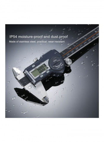 Digital Stainless Steel Caliper Black/Silver