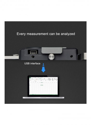 Digital Stainless Steel Caliper Black/Silver