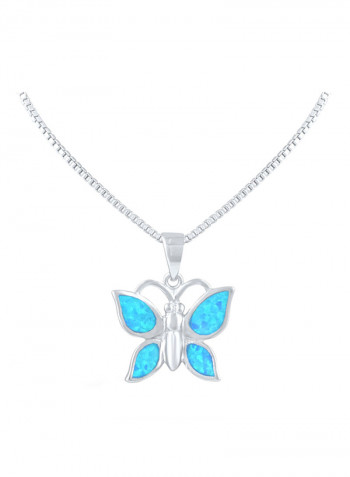Opal Butterfly Necklace