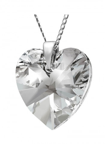 Swarovski Crystals Cal Heart Pendant Necklace