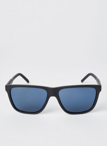 Men's Full Rimmed Modified Rectangular Frame Sunglasses - Lens Size: 57 mm