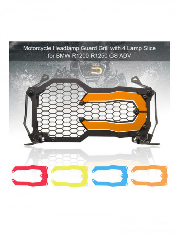 Motorcycle Headlight Guard Protective Grill Cover