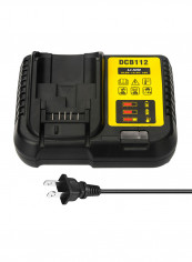 Replacement Li-Ion Battery Charger For Dewalt Black