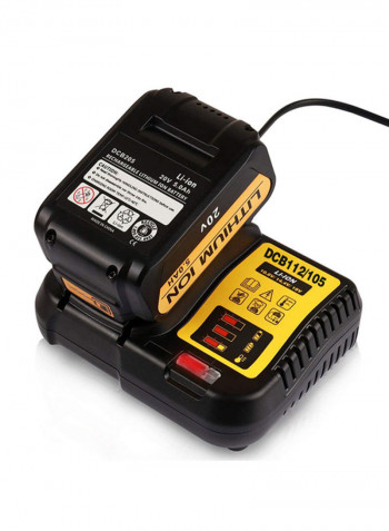 Replacement Li-Ion Battery Charger For Dewalt Black