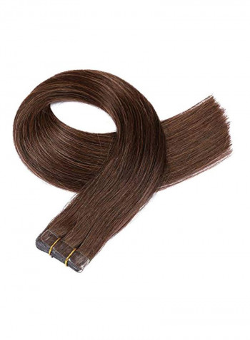 Long Straight Hair Extension Dark Brown