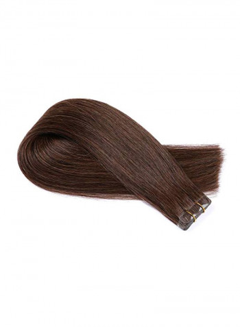 Long Straight Hair Extension Dark Brown