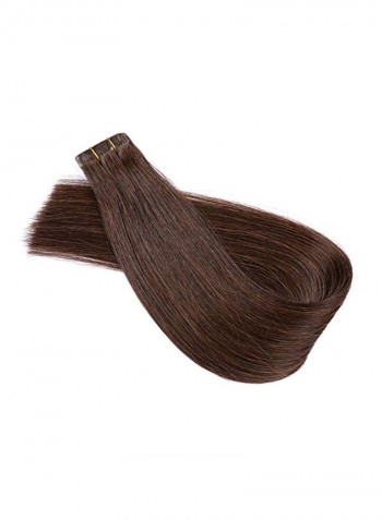 Long Straight Hair Extension Dark Brown