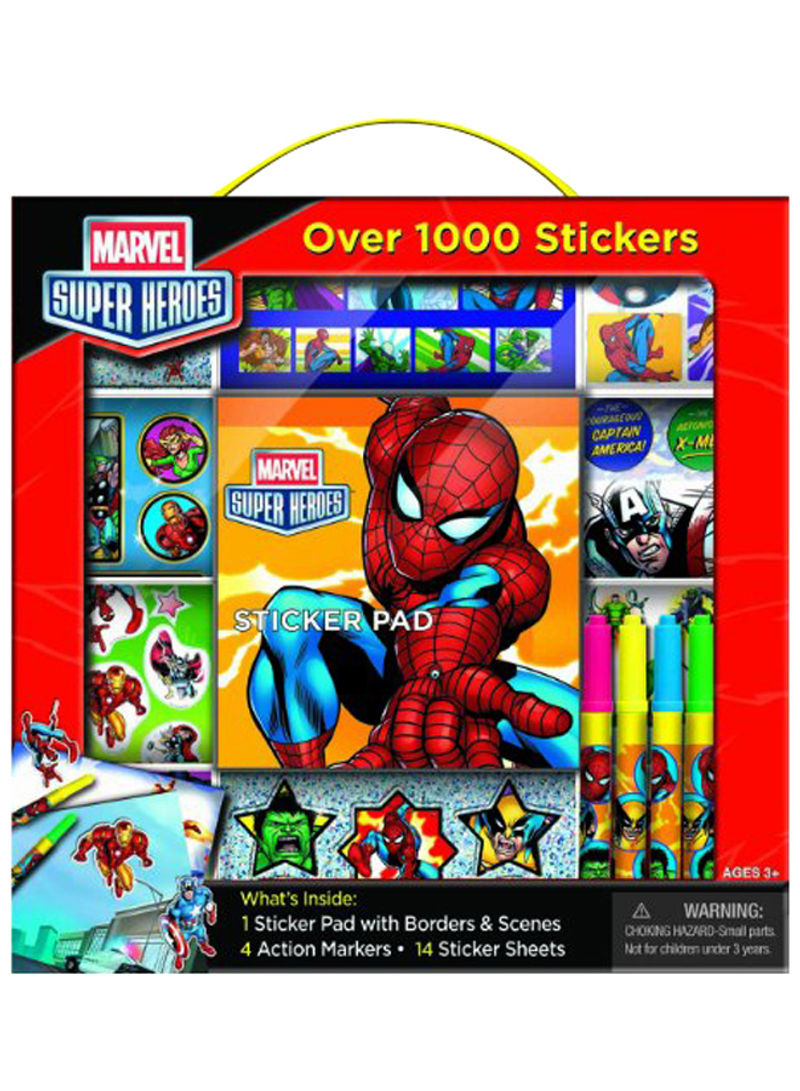 Marvel Super Heroes Stickers Box With Handle Activity Set