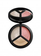 Organic Cream Illuminisor Trio Highlighter وردي/ أبيض/ بيج