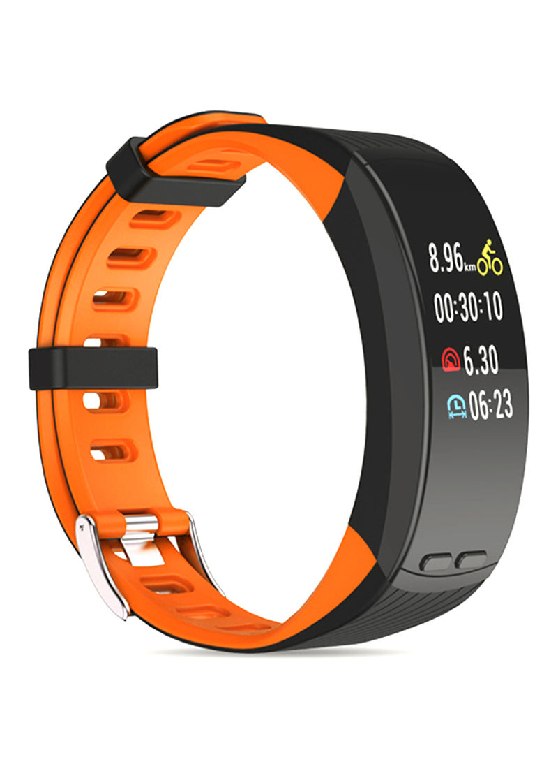 P5 GPS Heart Rate Monitor Smart Wristband Fitness Tracker Orange/Black
