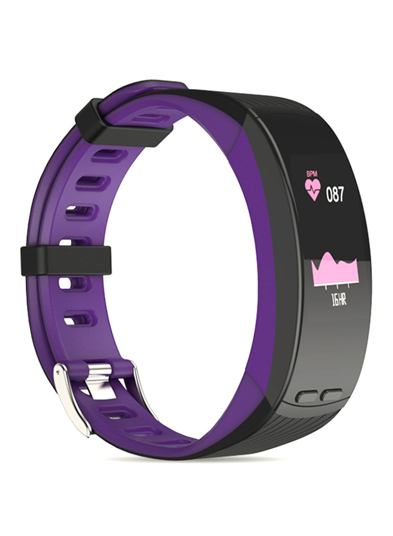 P5 GPS Heart Rate Monitor Smart Wristband Fitness Tracker Purple/Black