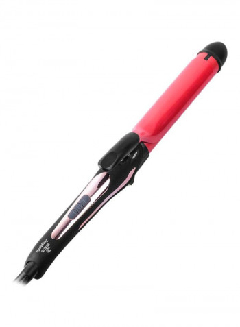 Professional Curling Iron Red/Black/Silver 37cm