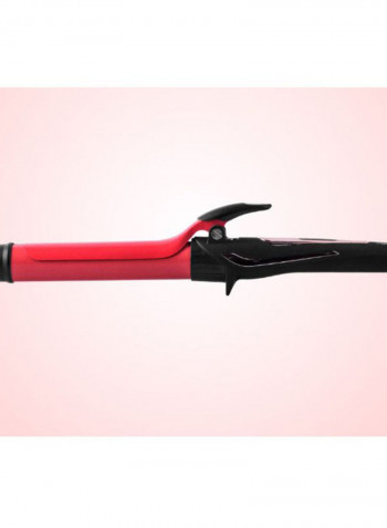 Professional Curling Iron Red/Black/Silver 37cm