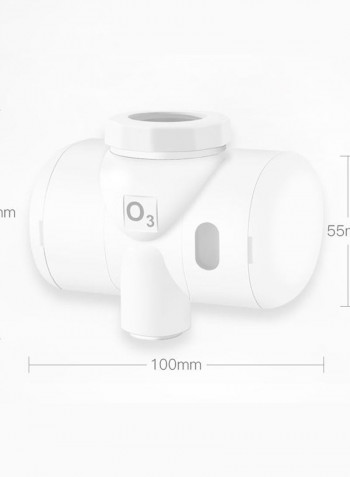 Self-powered Water Ozone Generator Water Purifier White 14.60 x 7.40 x 8.60cm