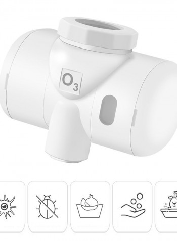 Self-powered Water Ozone Generator Water Purifier White 14.60 x 7.40 x 8.60cm