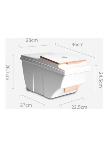 Household Insect-Proof Storage Box White 47x30x30cm