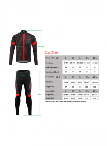 Thermal Fleece Cycling Clothing Set