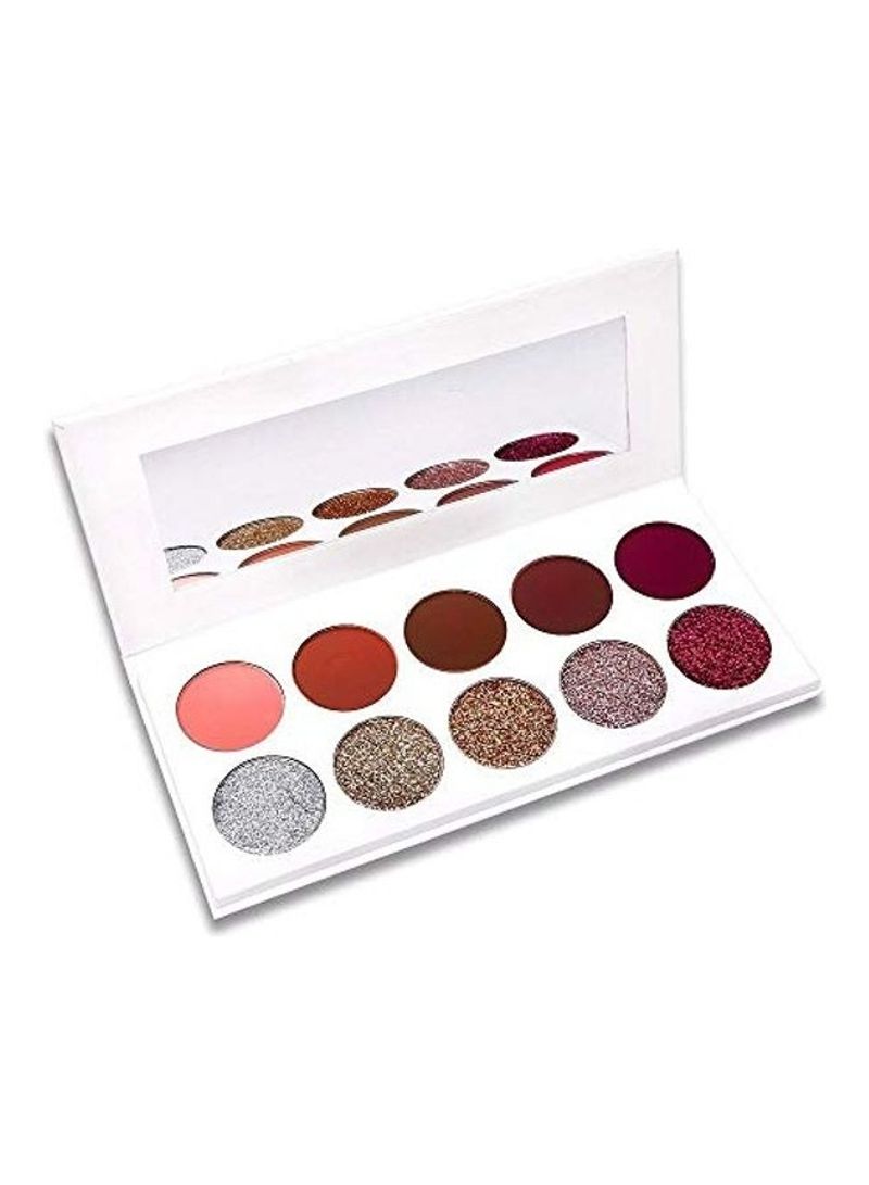 10-Colour Pop Eyeshadow Palette Multicolour